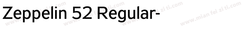 Zeppelin 52 Regular字体转换